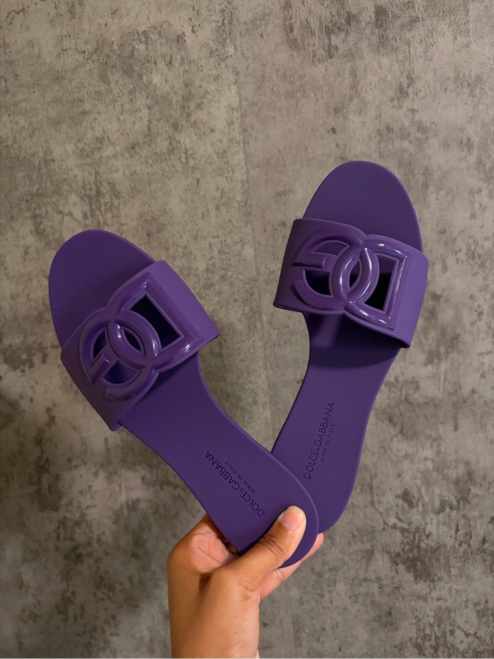 Dolce & Gabbana Violet Beach/Pool Slide